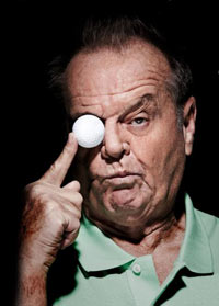 Jack Nicholson - Hollywoodstars beim Golf